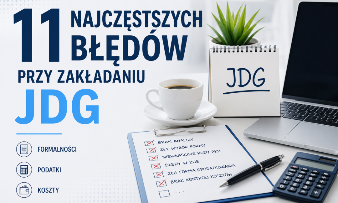 11 najczęstszych błędów przy zakładaniu JDG