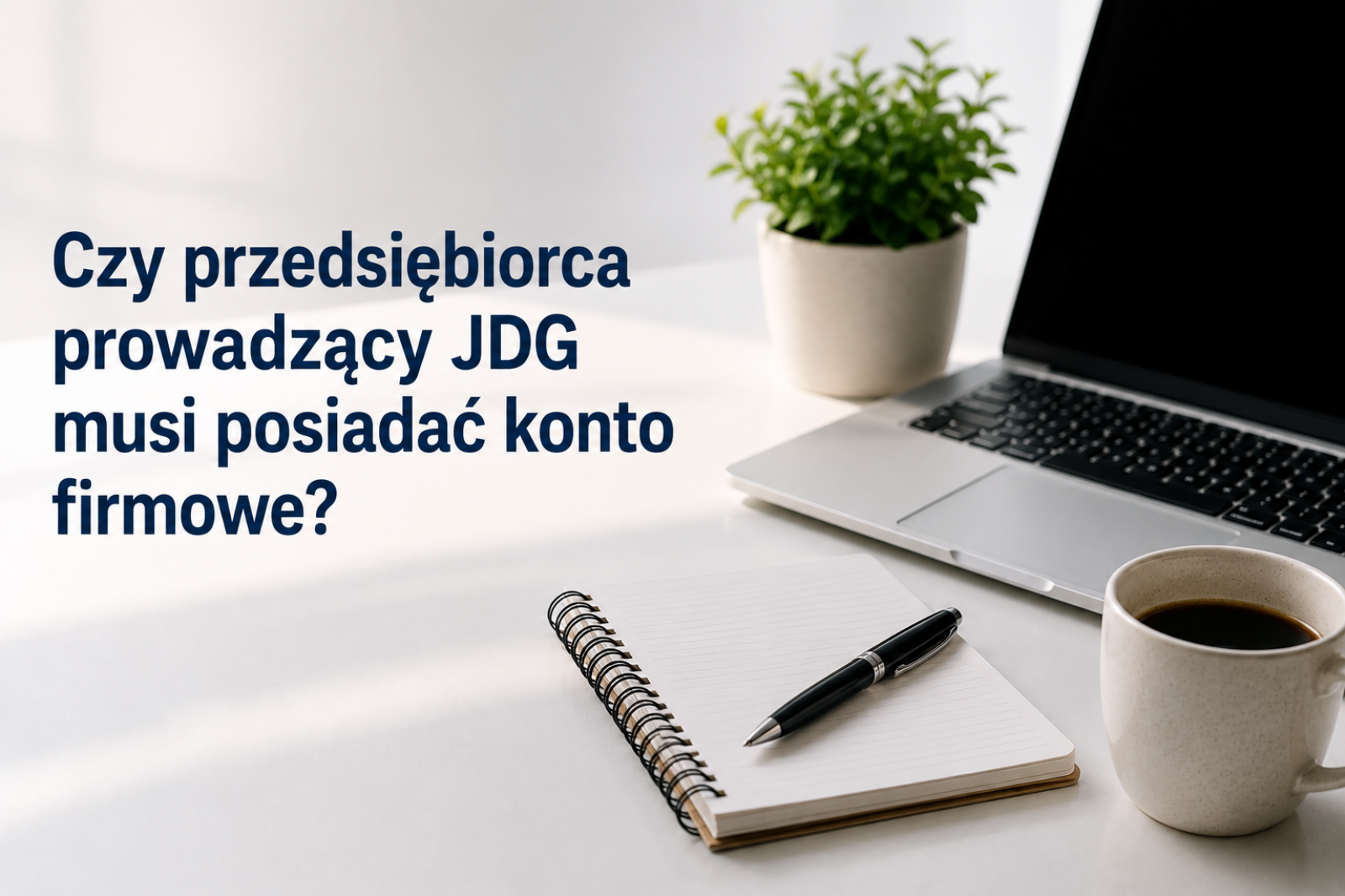 Czy przedsiębiorca prowadzący JDG musi posiadać konto firmowe