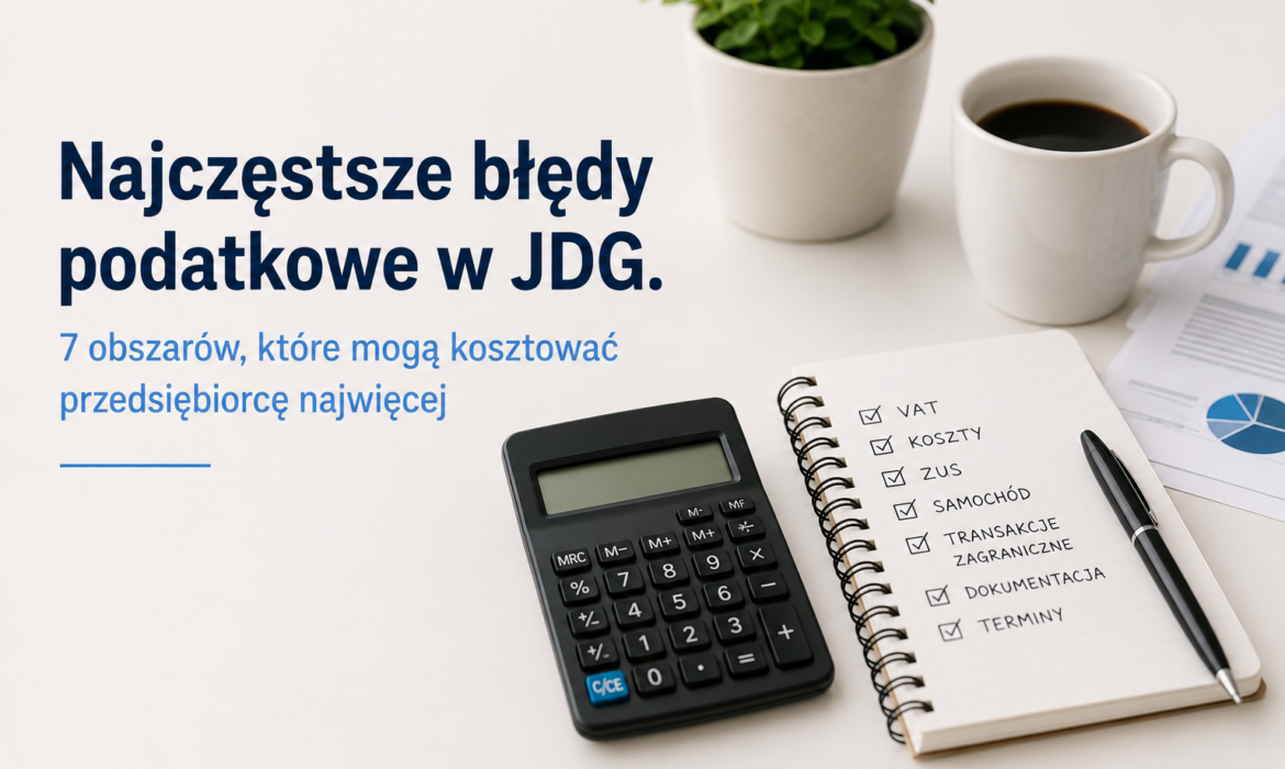Najczęstsze błędy podatkowe w JDG.